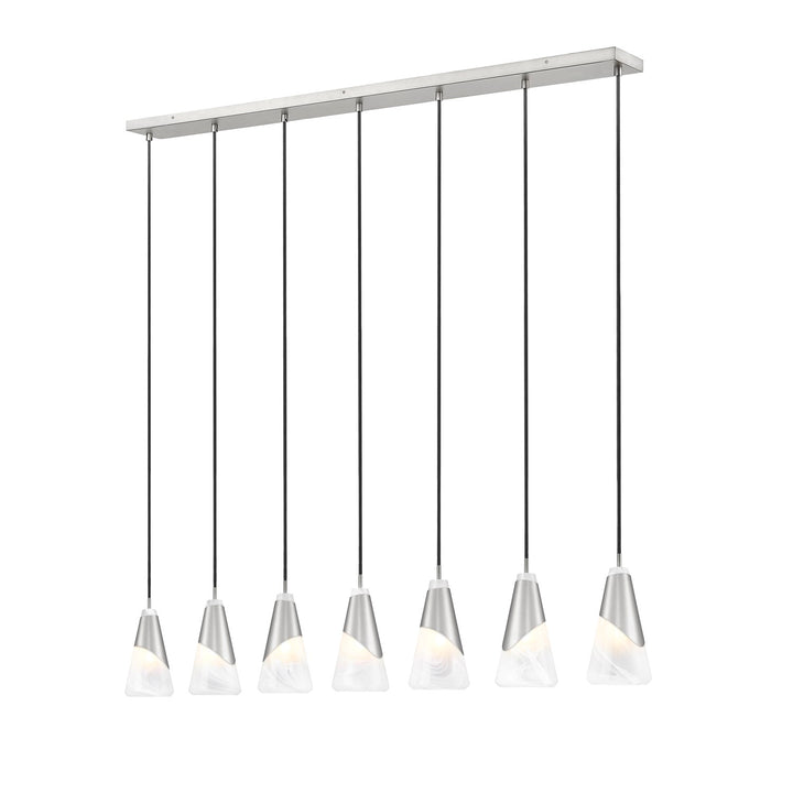 7 Light Linear Chandelier by Z-Lite
