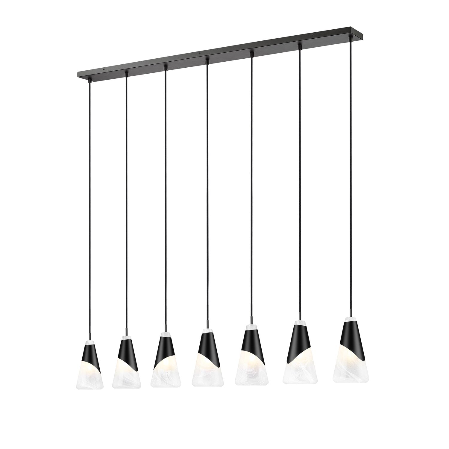 7 Light Linear Chandelier by Z-Lite