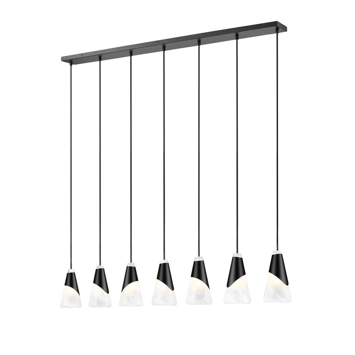7 Light Linear Chandelier by Z-Lite
