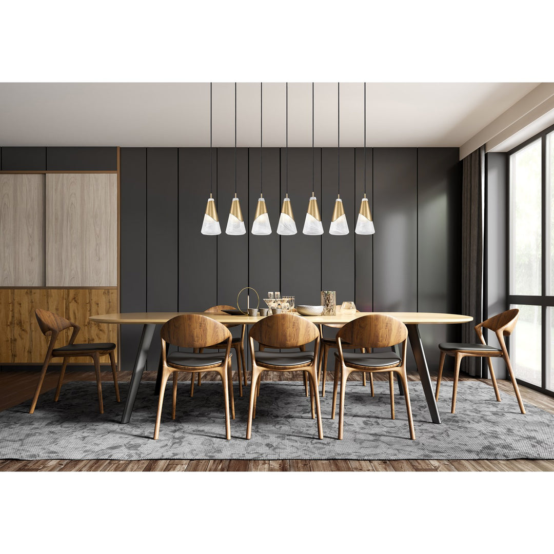 7 Light Linear Chandelier