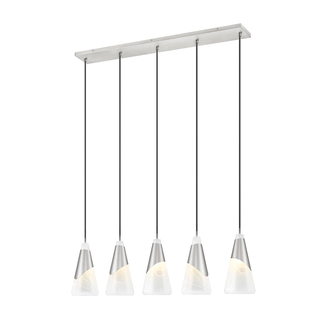 5 Light Linear Chandelier by Z-Lite