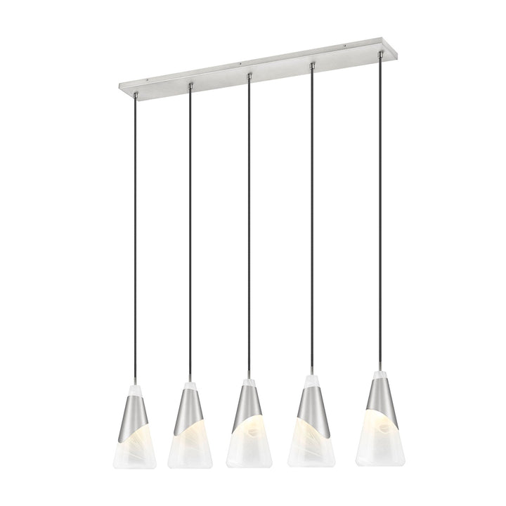 5 Light Linear Chandelier by Z-Lite