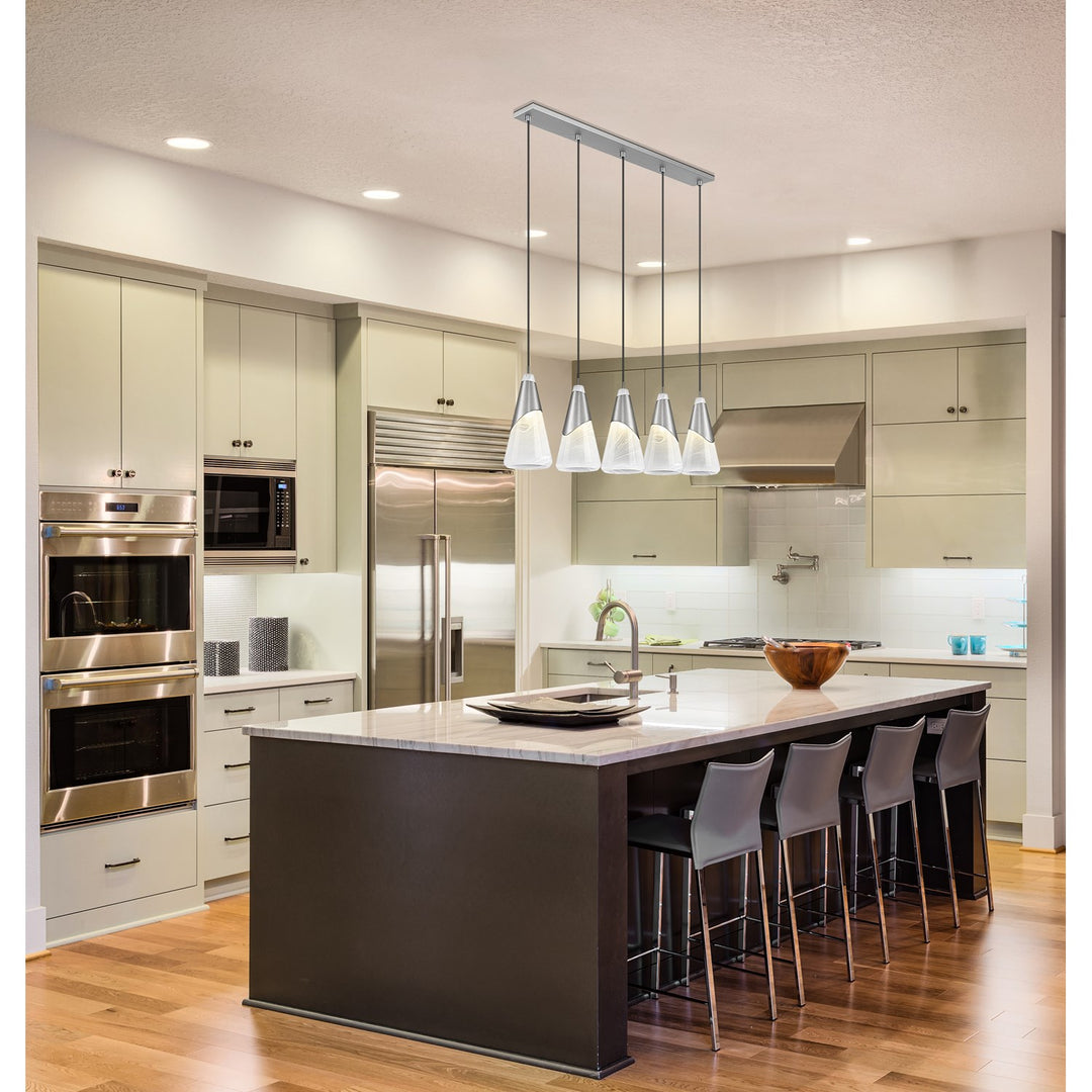 5 Light Linear Chandelier