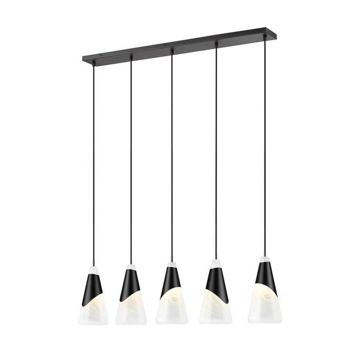 5 Light Linear Chandelier by Z-Lite