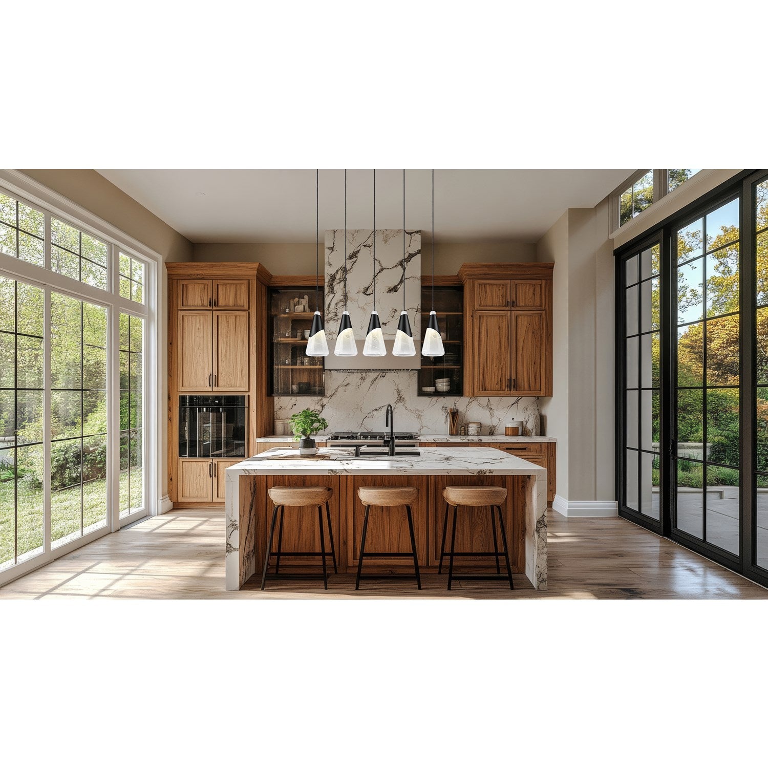 5 Light Linear Chandelier