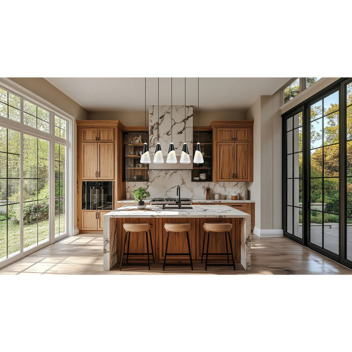 5 Light Linear Chandelier