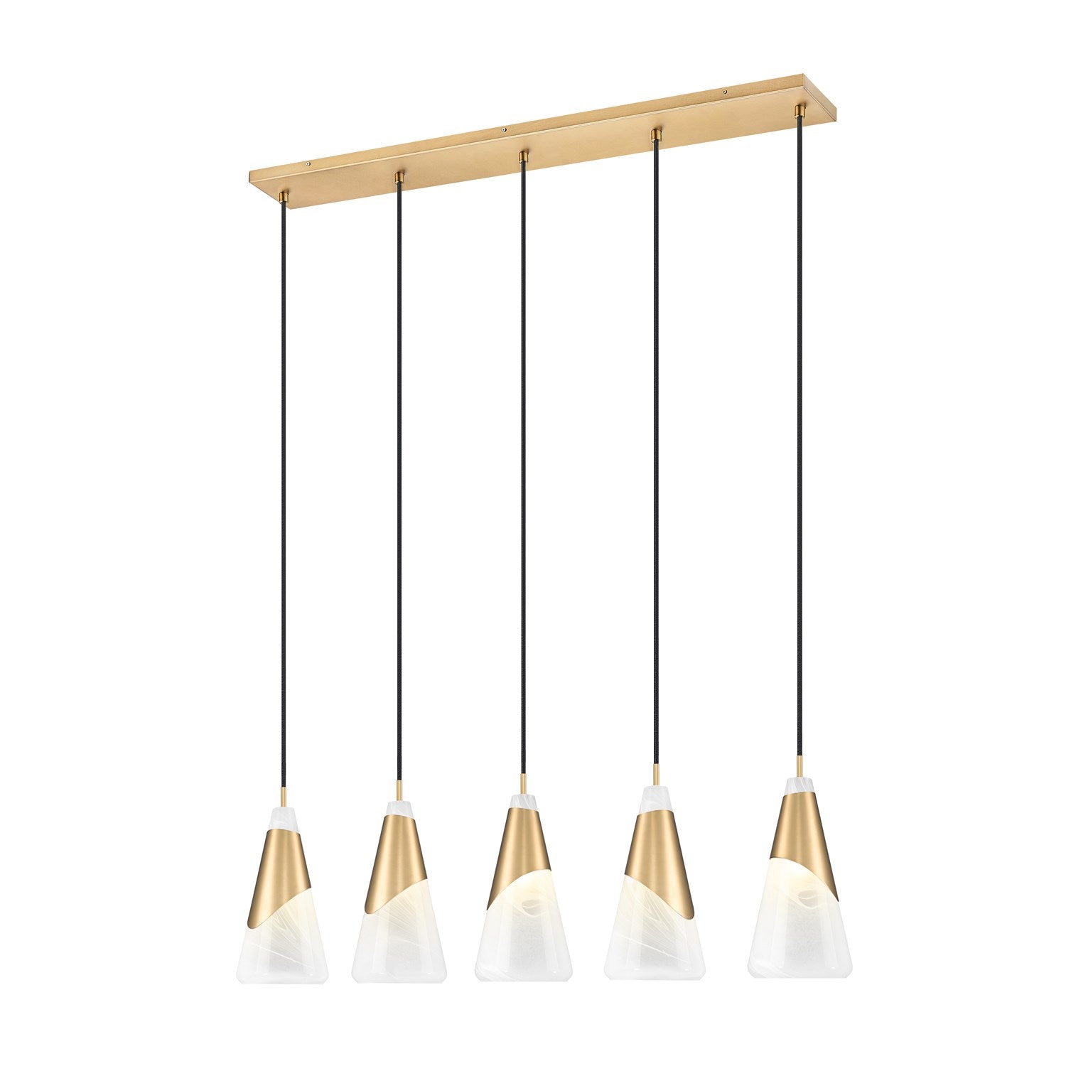 5 Light Linear Chandelier by Z-Lite