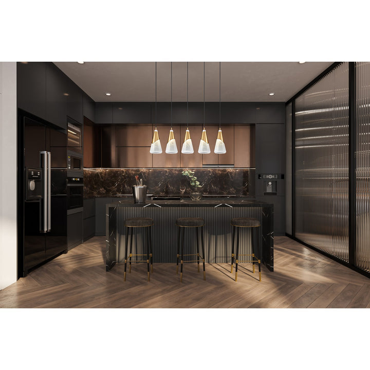 5 Light Linear Chandelier
