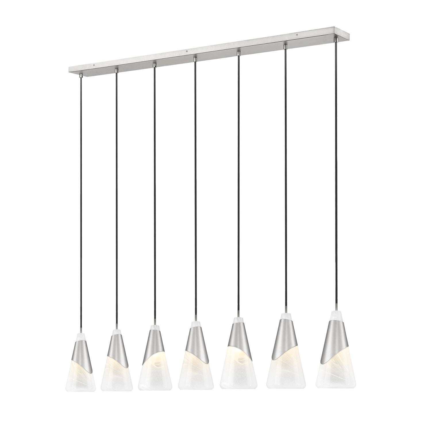 7 Light Linear Chandelier by Z-Lite