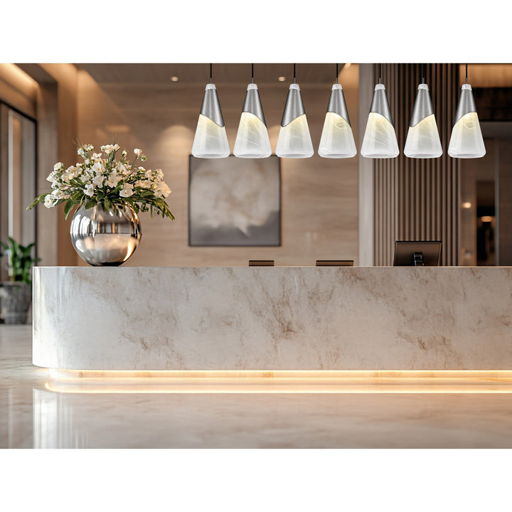 7 Light Linear Chandelier