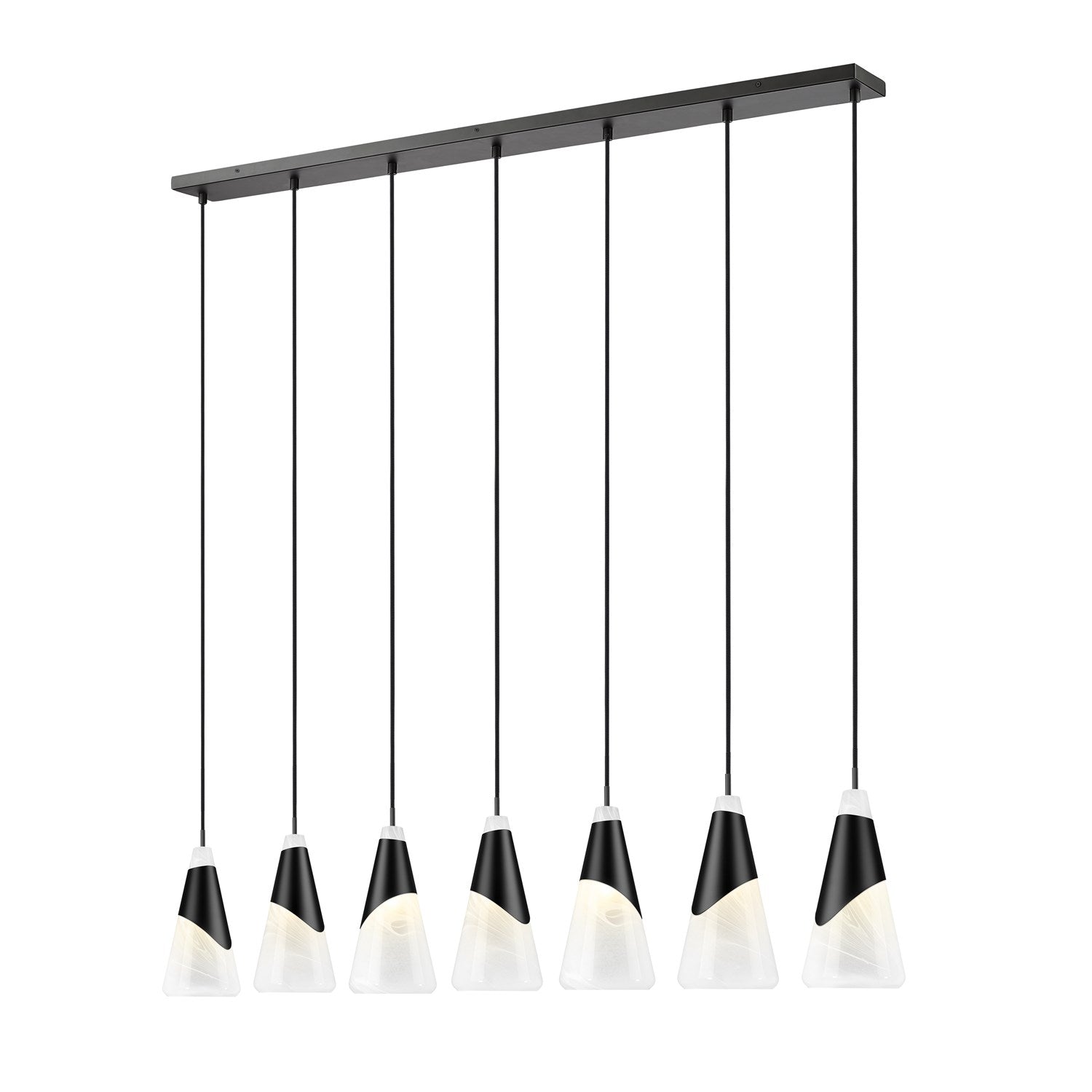 7 Light Linear Chandelier by Z-Lite