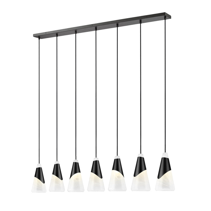 7 Light Linear Chandelier by Z-Lite
