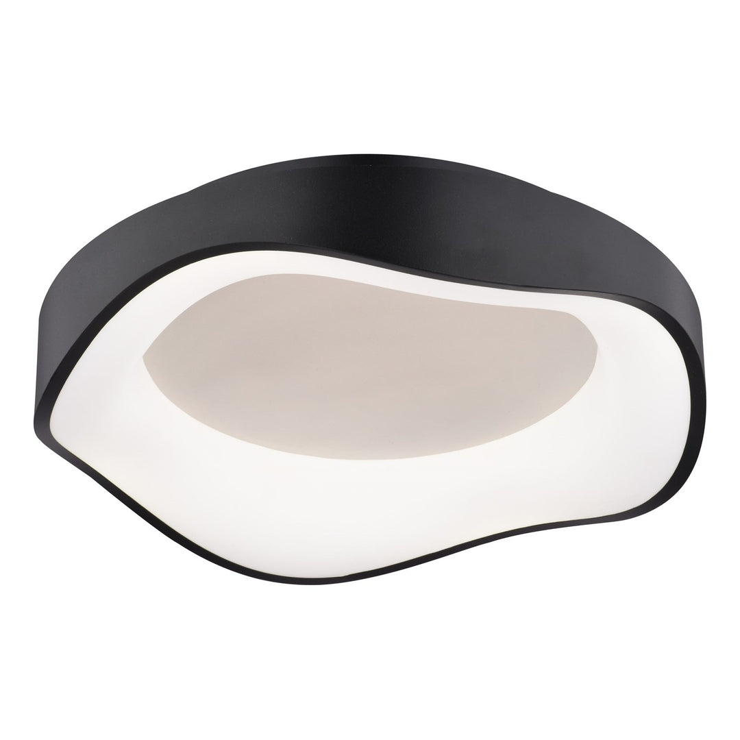 16.5-In. W Led Flush Mount Textured Black by Vaxcel International