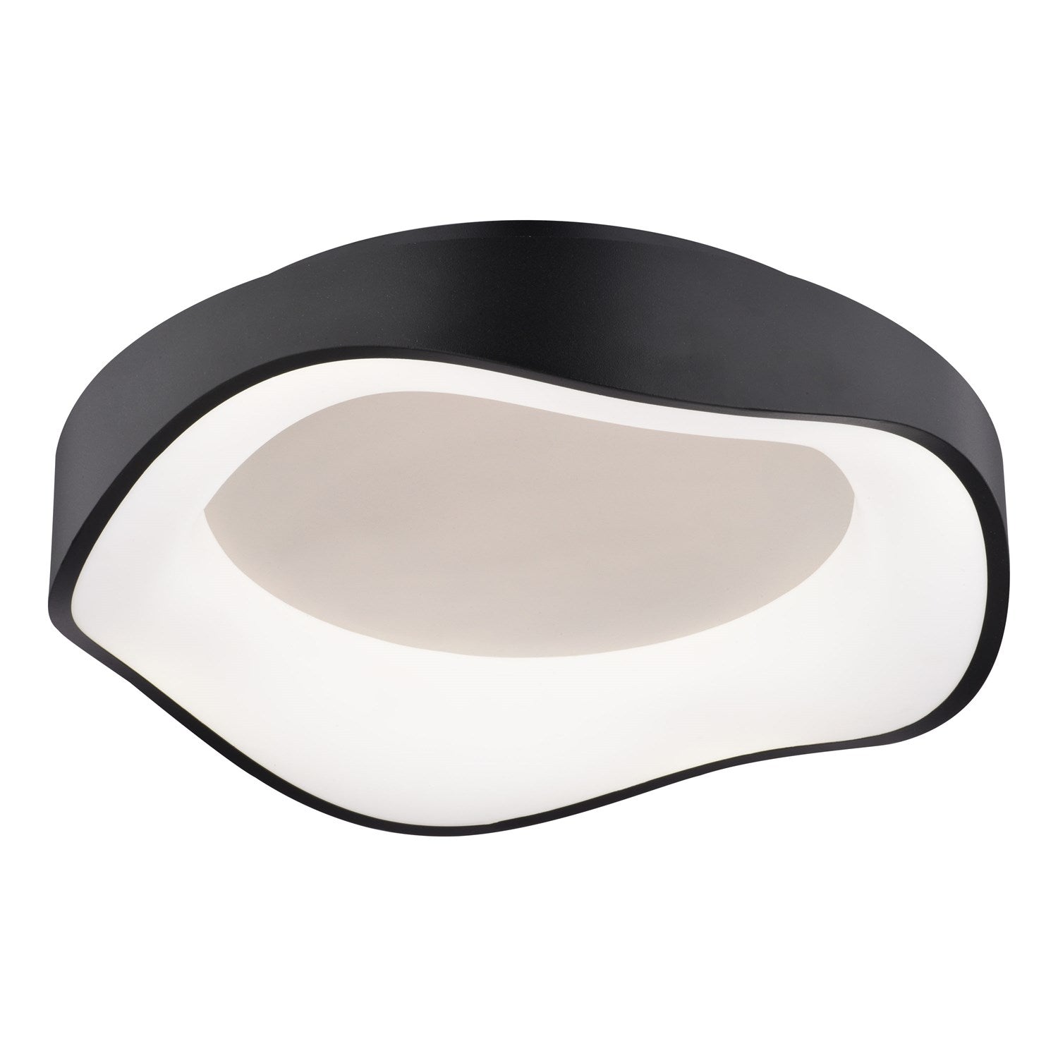 16.5-In. W Led Flush Mount Textured Black by Vaxcel International