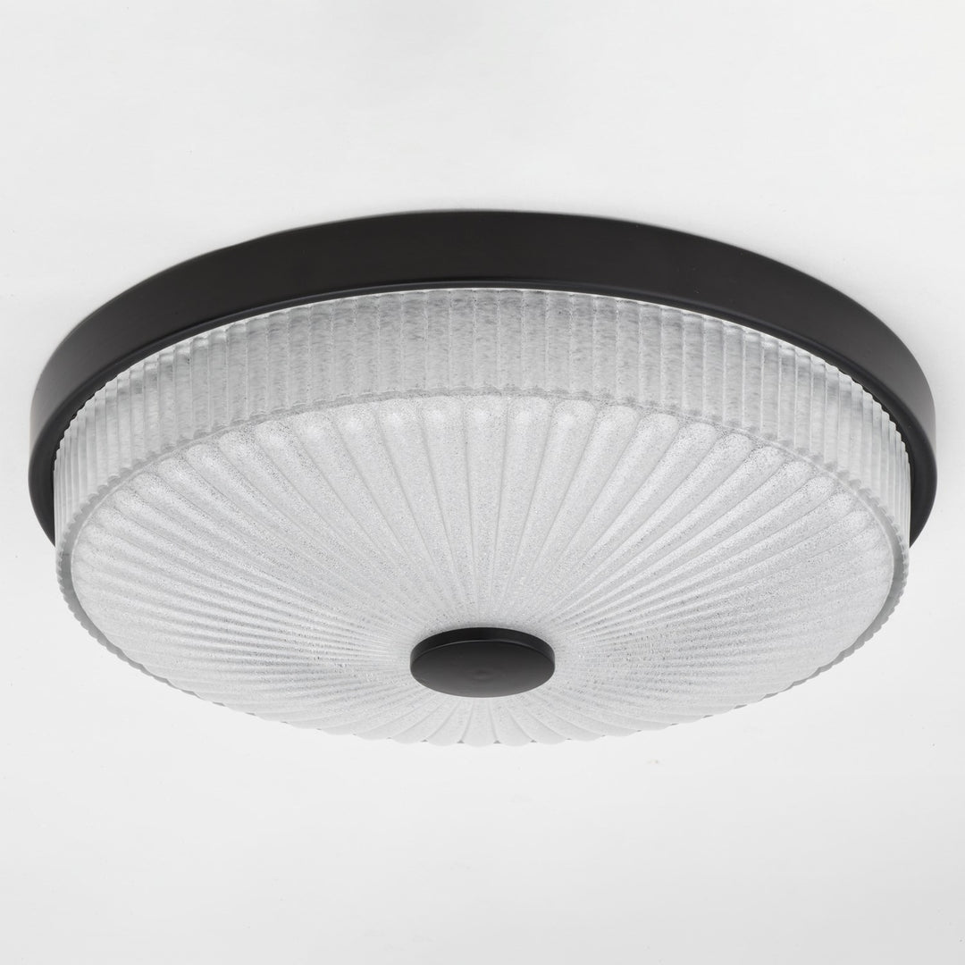 12.5-In W Led Flush Mount Matte Black