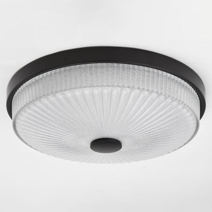 12.5-In W Led Flush Mount Matte Black