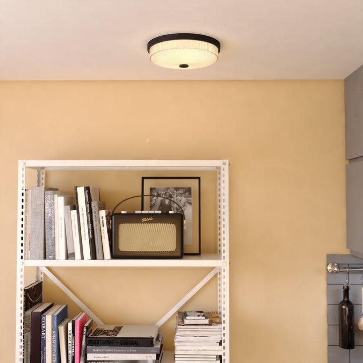 12.5-In W Led Flush Mount Matte Black
