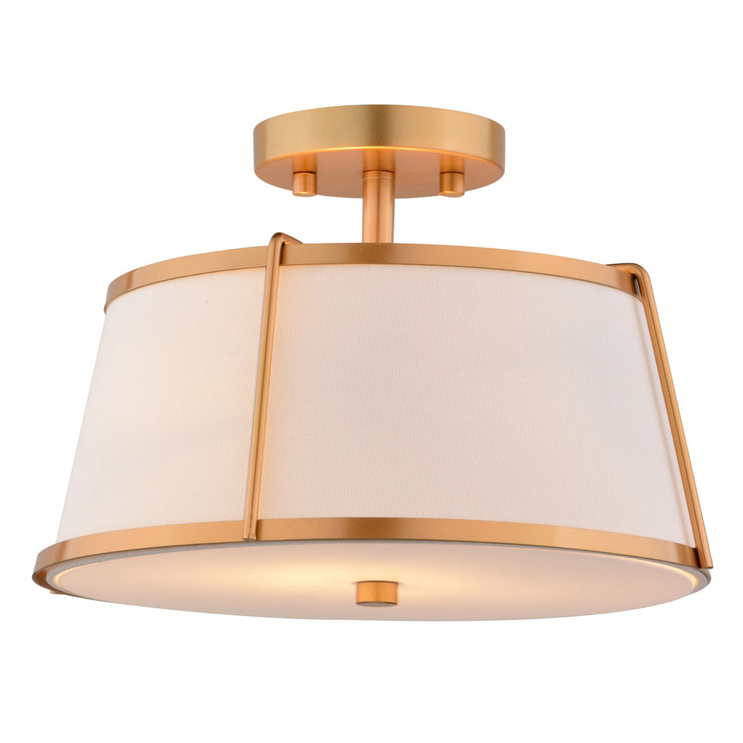 13-In. 2 Light Semi-Flush Mount Mystic Gold by Vaxcel International
