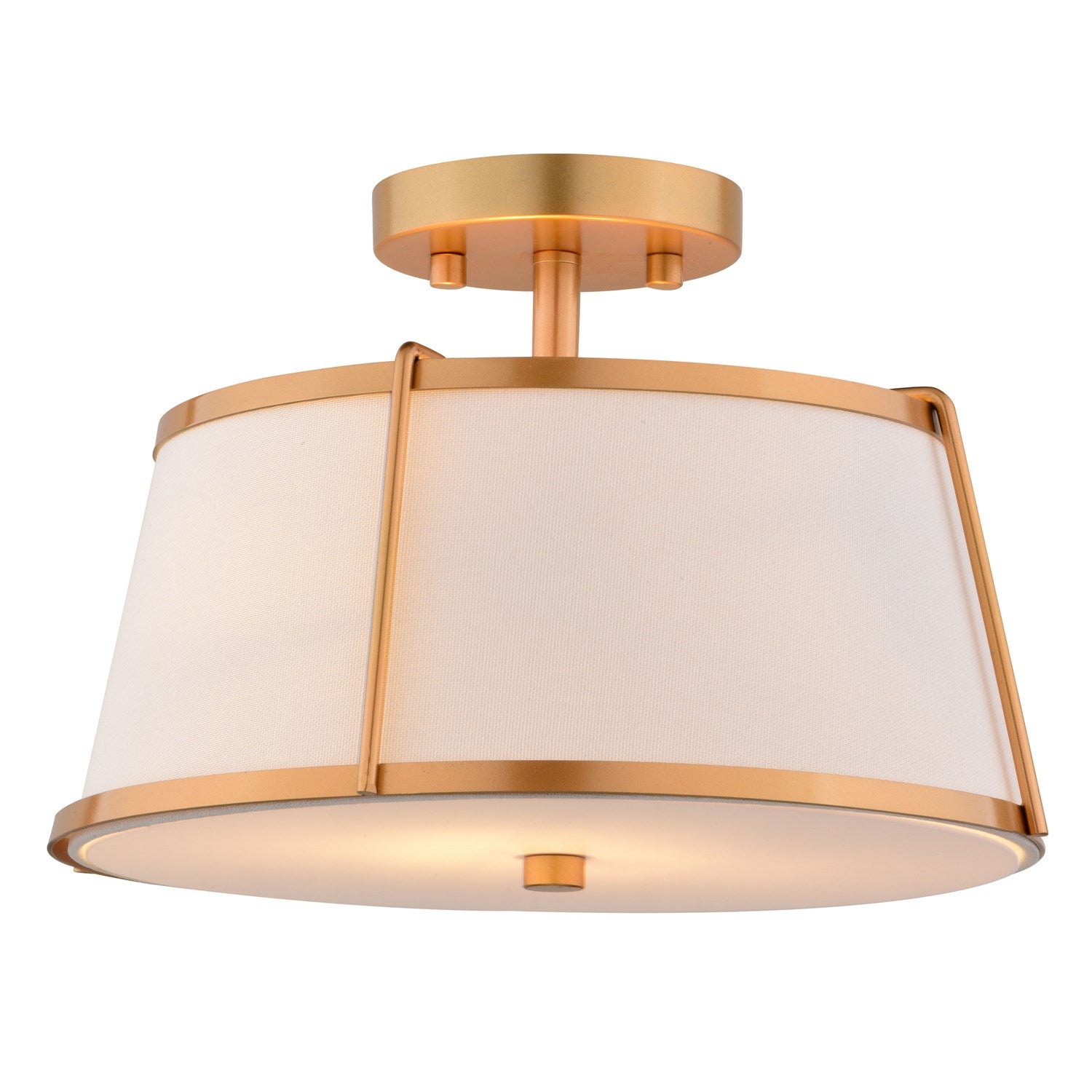 13-In. 2 Light Semi-Flush Mount Mystic Gold by Vaxcel International