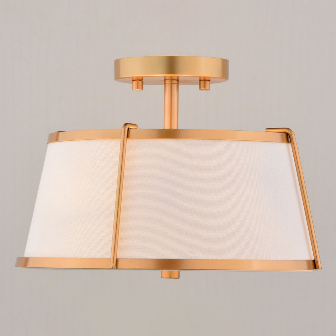13-In. 2 Light Semi-Flush Mount Mystic Gold