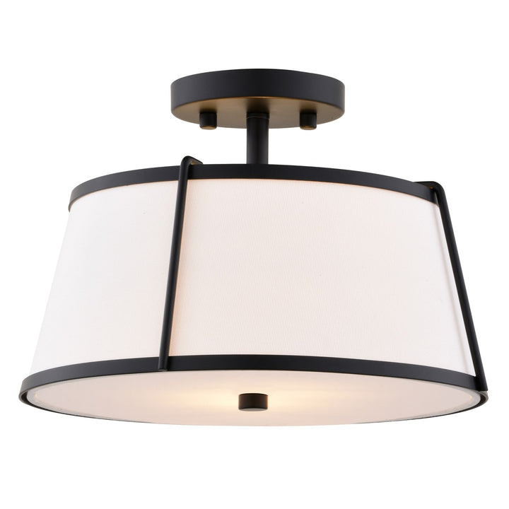 13-In. 2 Light Semi-Flush Mount Matte Black by Vaxcel International