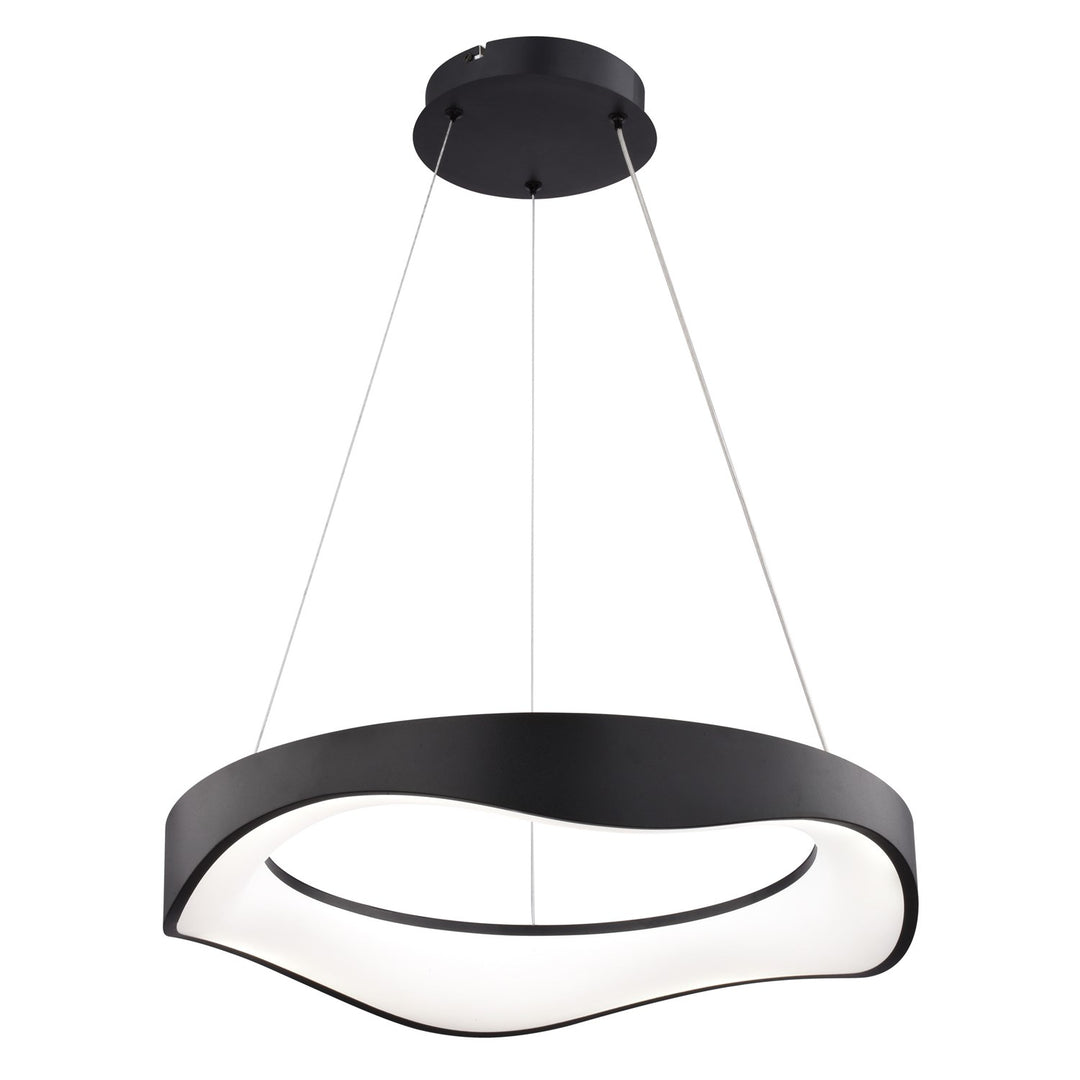 20.5-In. W Led Chandelier Textured Black by Vaxcel International