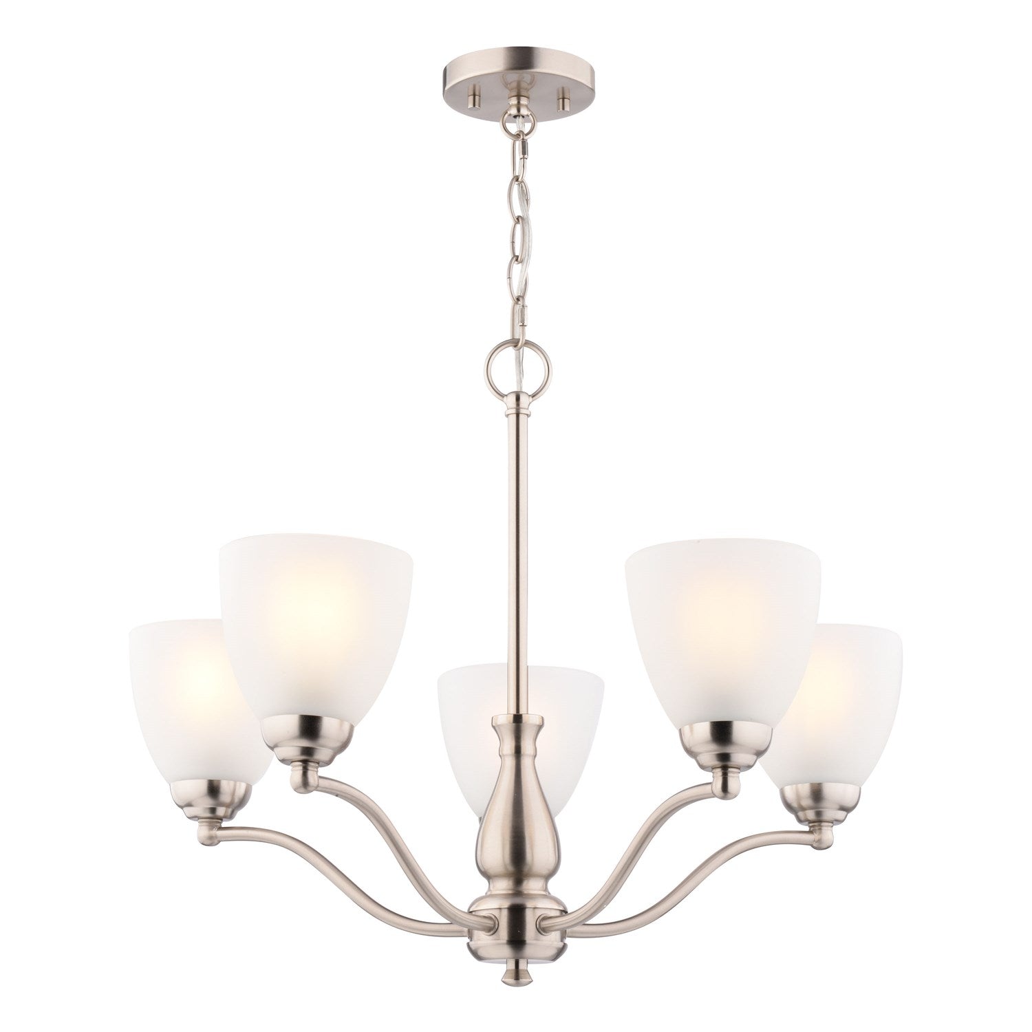 24.5-In. 5 Light Chandelier Satin Nickel by Vaxcel International
