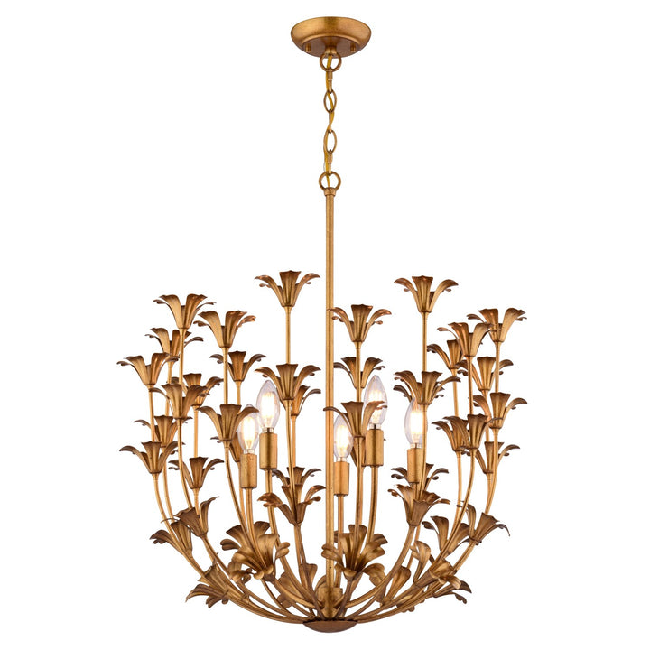 23.5-In. W 5 Light Pendant Gilded Gold by Vaxcel International