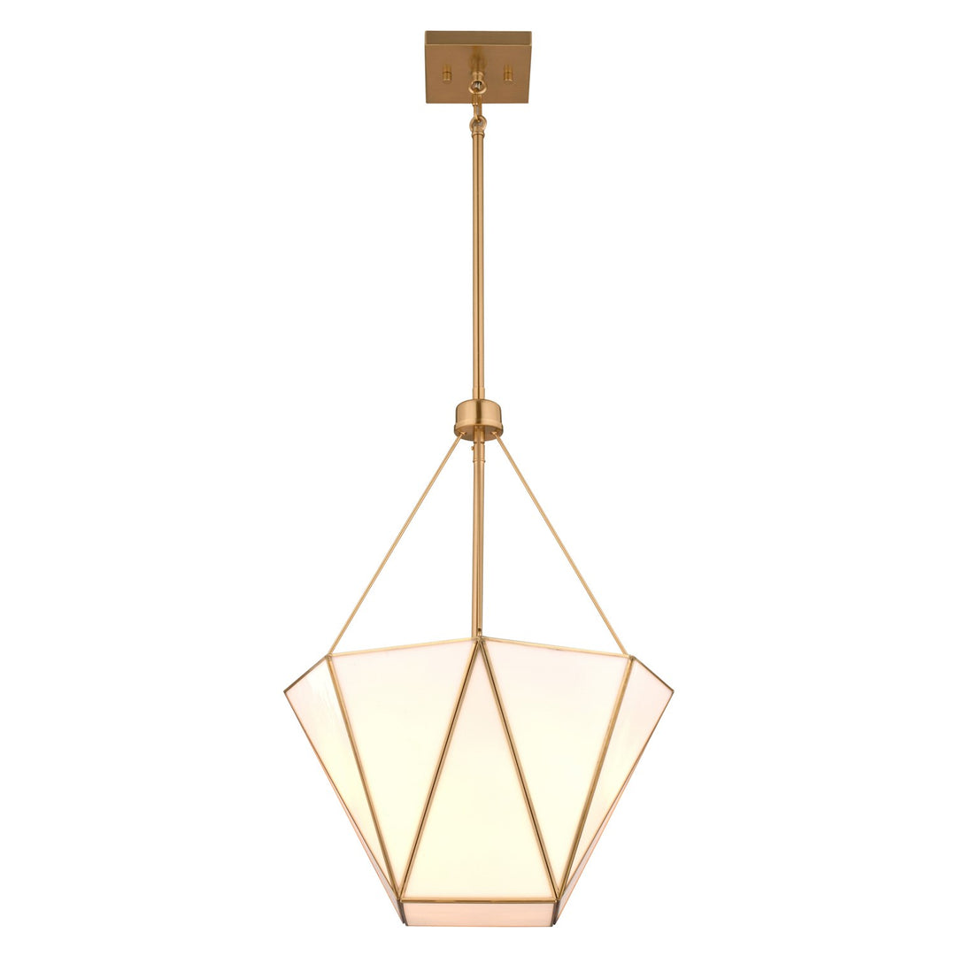 16-In. W 3 Light Pendant Muted Brass by Vaxcel International