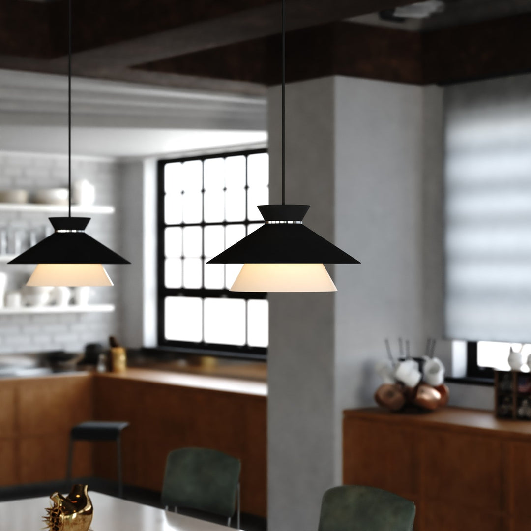 15-In. 1 Light Pendant Matte Black