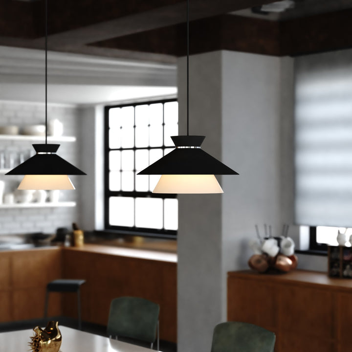 15-In. 1 Light Pendant Matte Black
