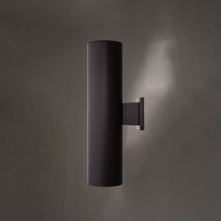 2 Light 20-In.H Outdoor Wall Light Deep Bronze