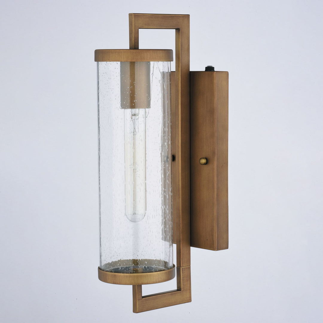 16-In. H Outdoor Wall Light Warm Brass