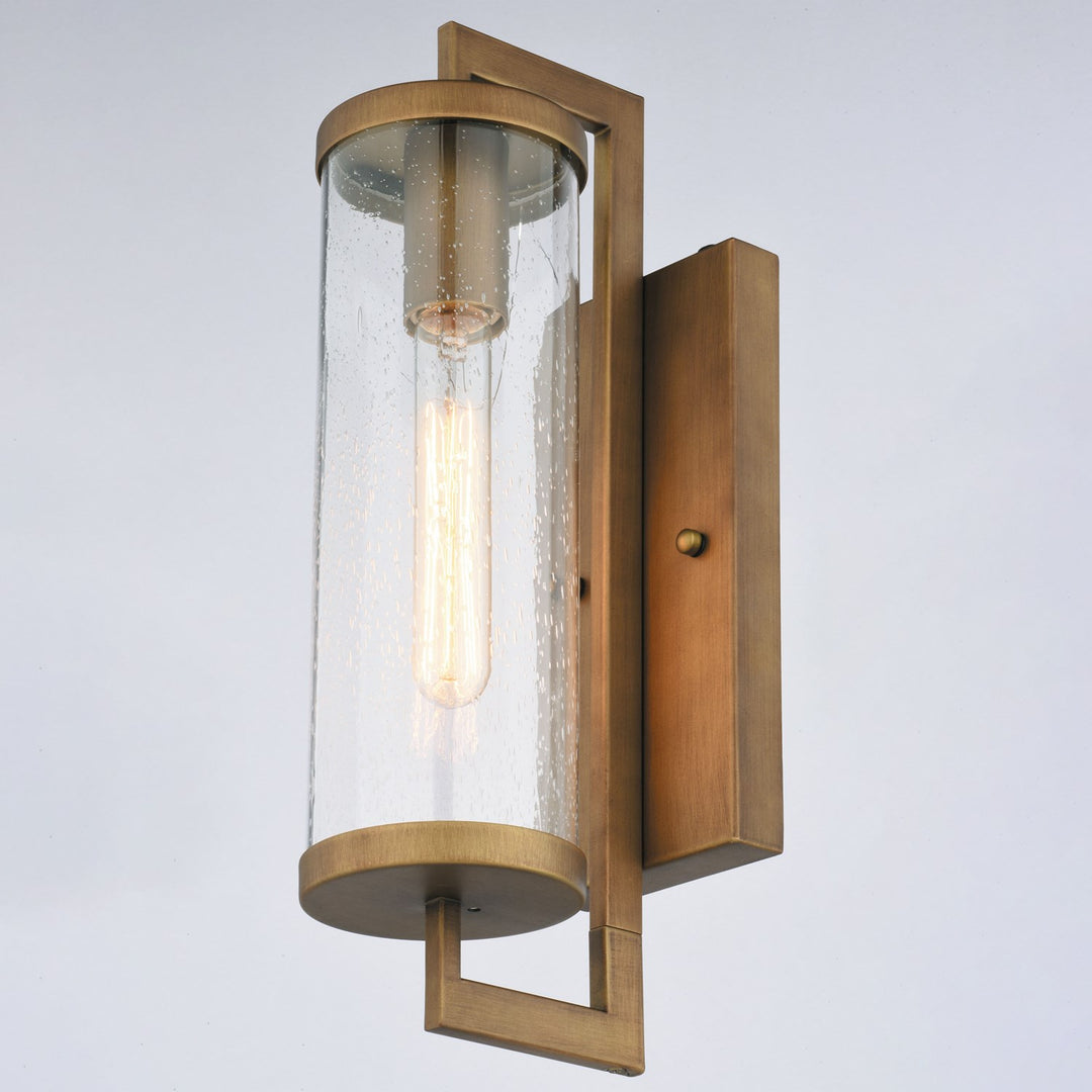 16-In. H Outdoor Wall Light Warm Brass