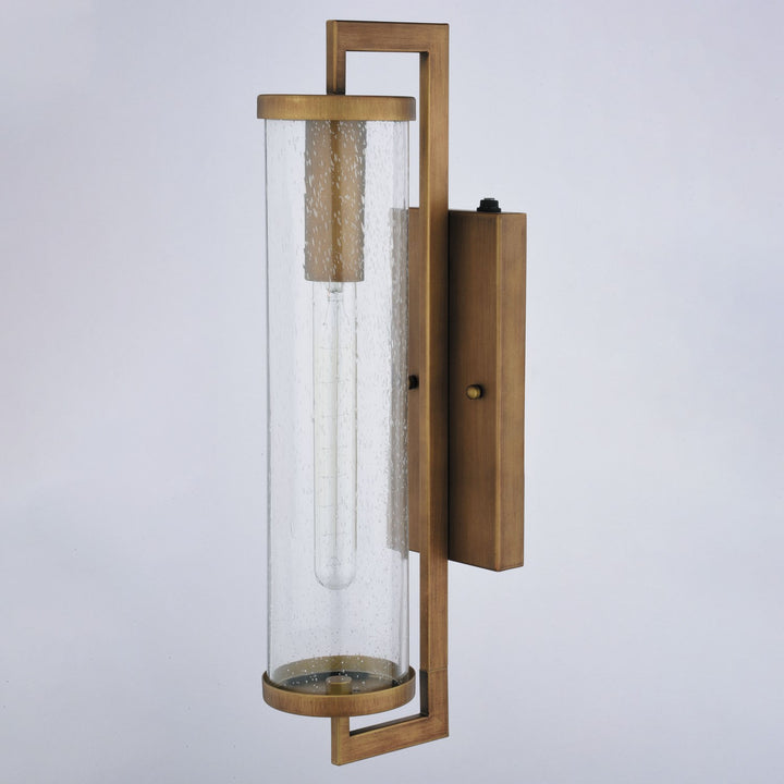 20-In. H Outdoor Wall Light Warm Brass