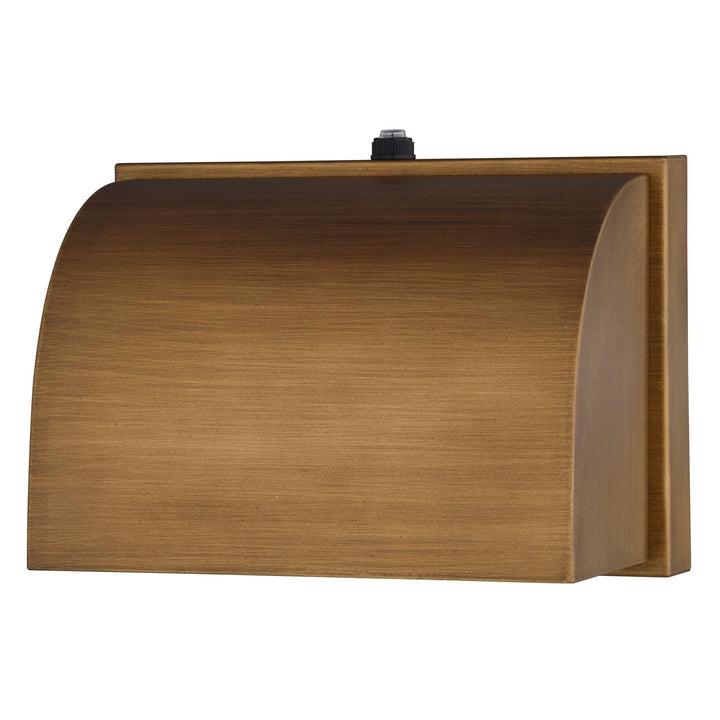 7-In. W Outdoor Wall Light Warm Brass by Vaxcel International
