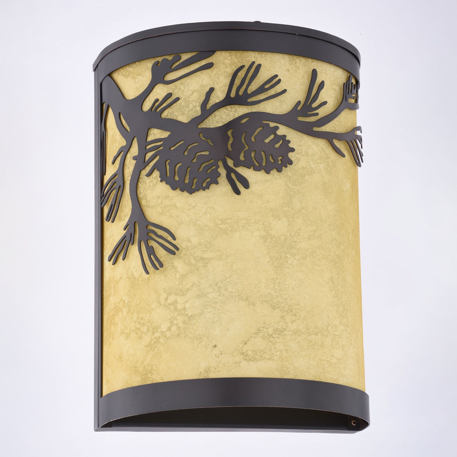 8-In. W Indoor-Outdoor Wall Light Warm Bronze