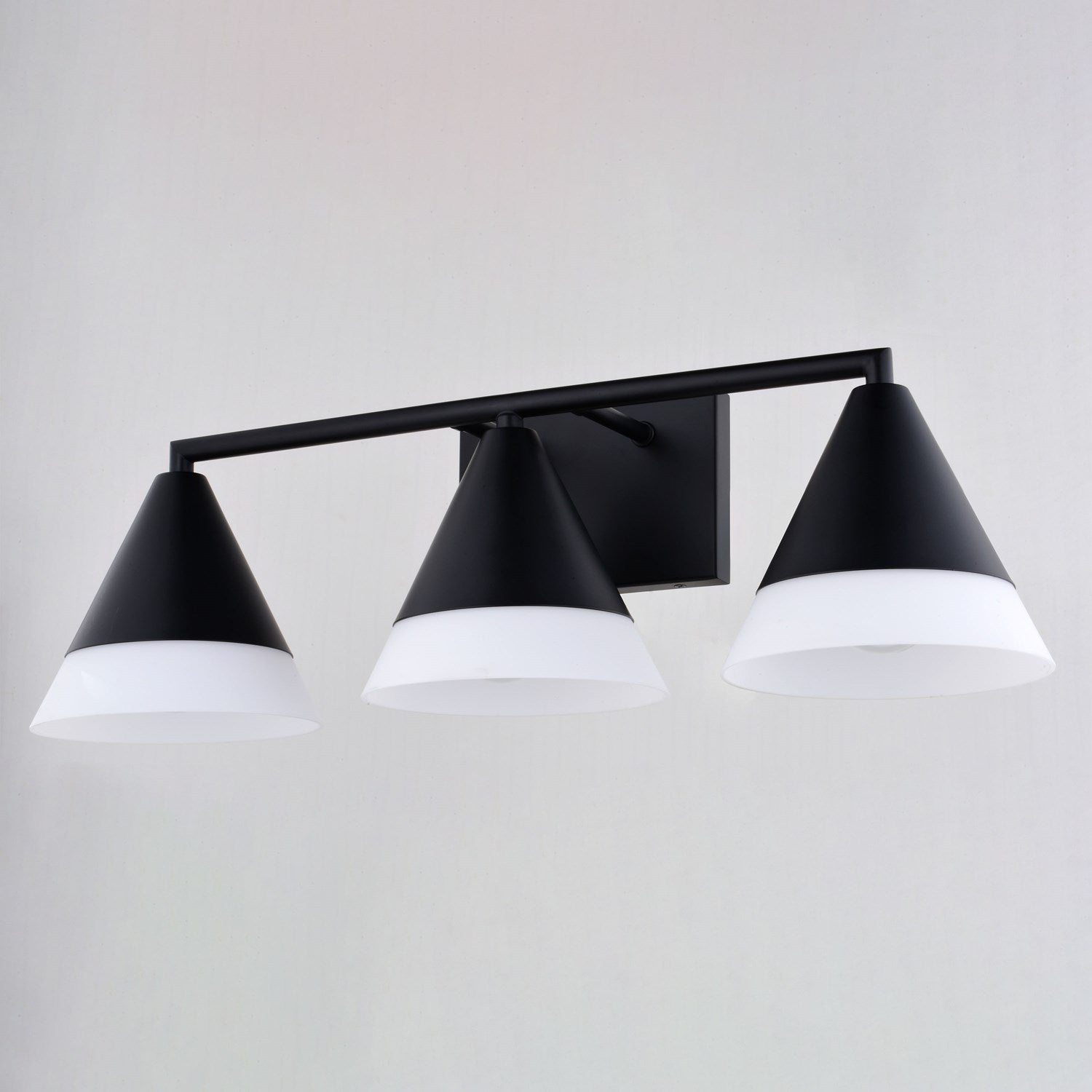 25.25-In. 3 Light Vanity Matte Black