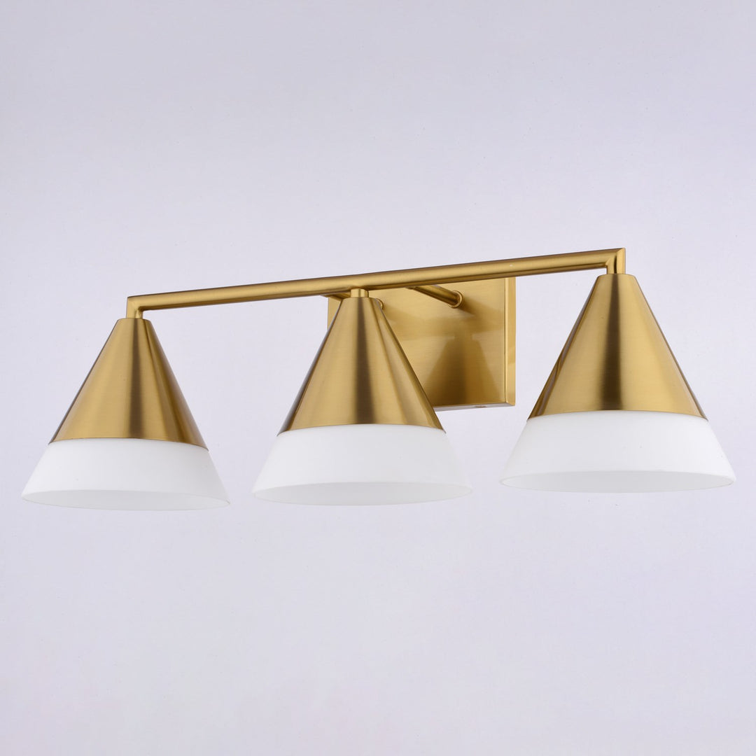 25.25-In. 3 Light Vanity Harvest Gold