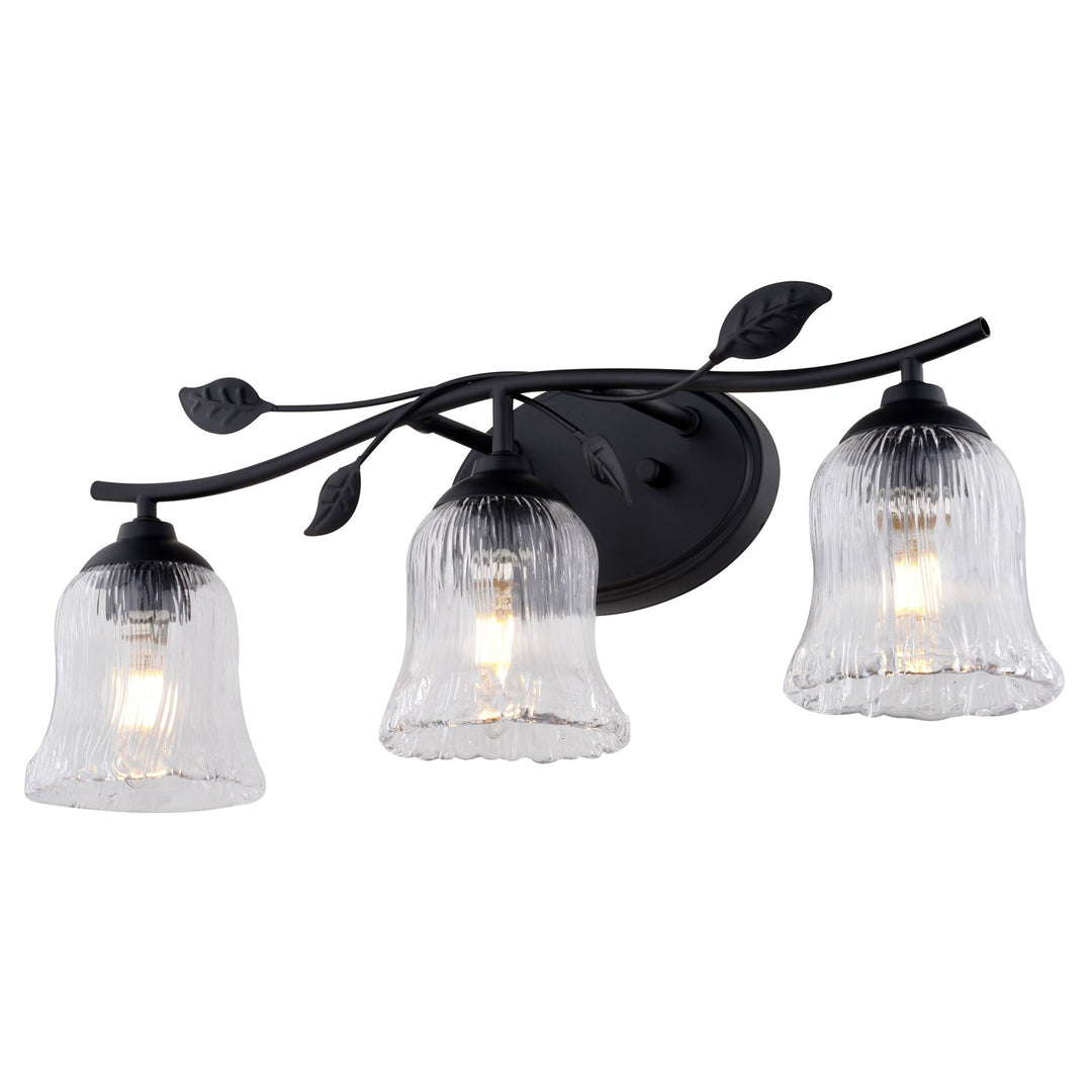 21-In. W 3 Light Vanity Matte Black by Vaxcel International