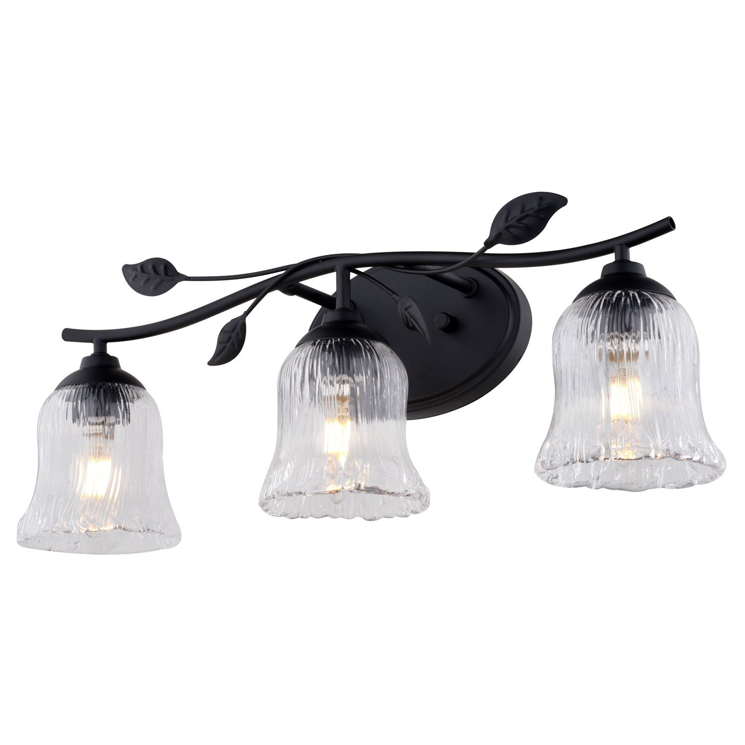 21-In. W 3 Light Vanity Matte Black by Vaxcel International