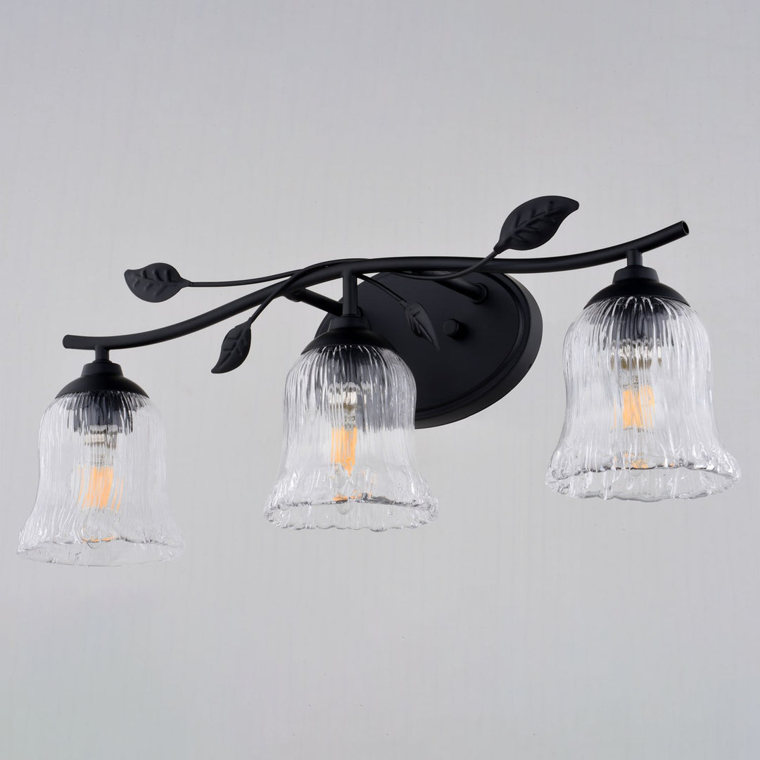 21-In. W 3 Light Vanity Matte Black