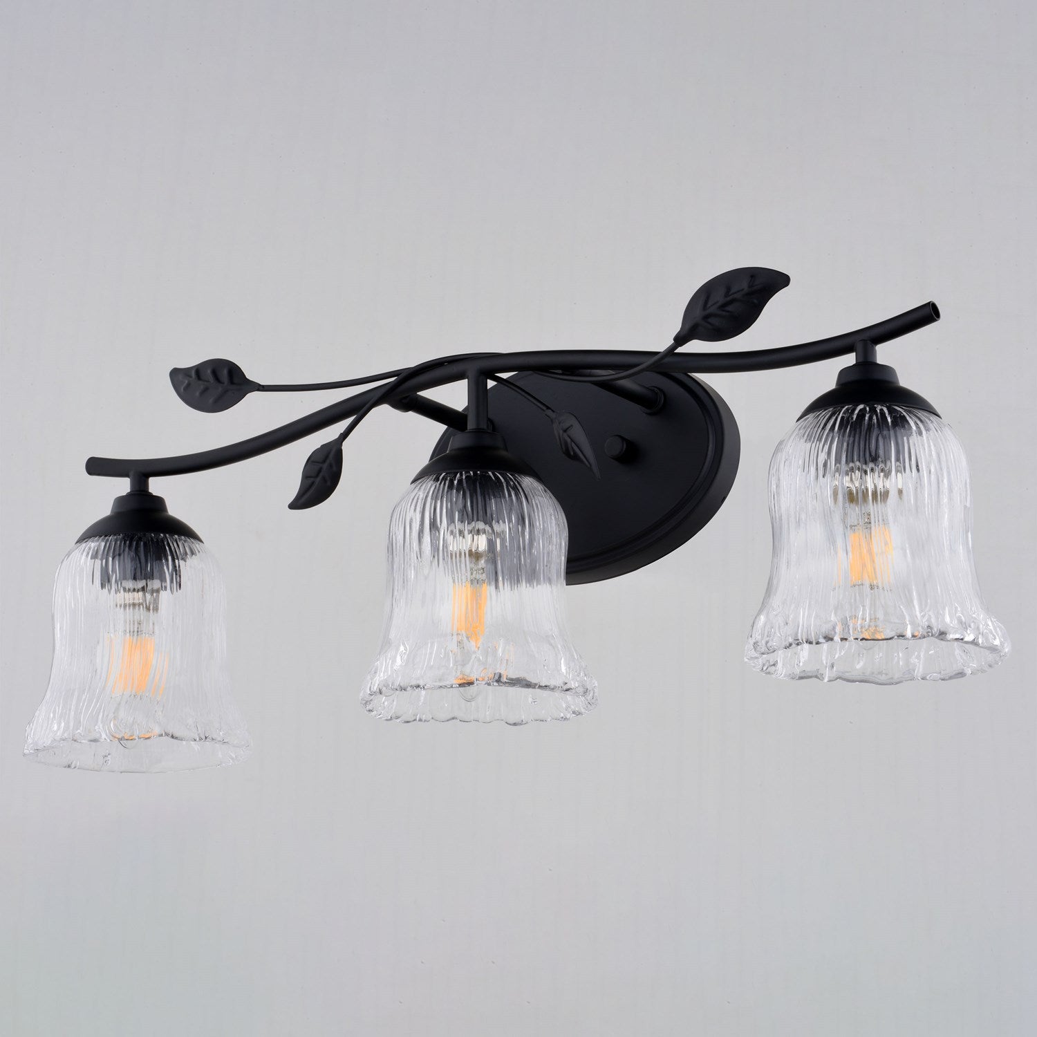 21-In. W 3 Light Vanity Matte Black