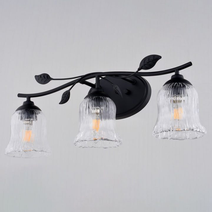 21-In. W 3 Light Vanity Matte Black