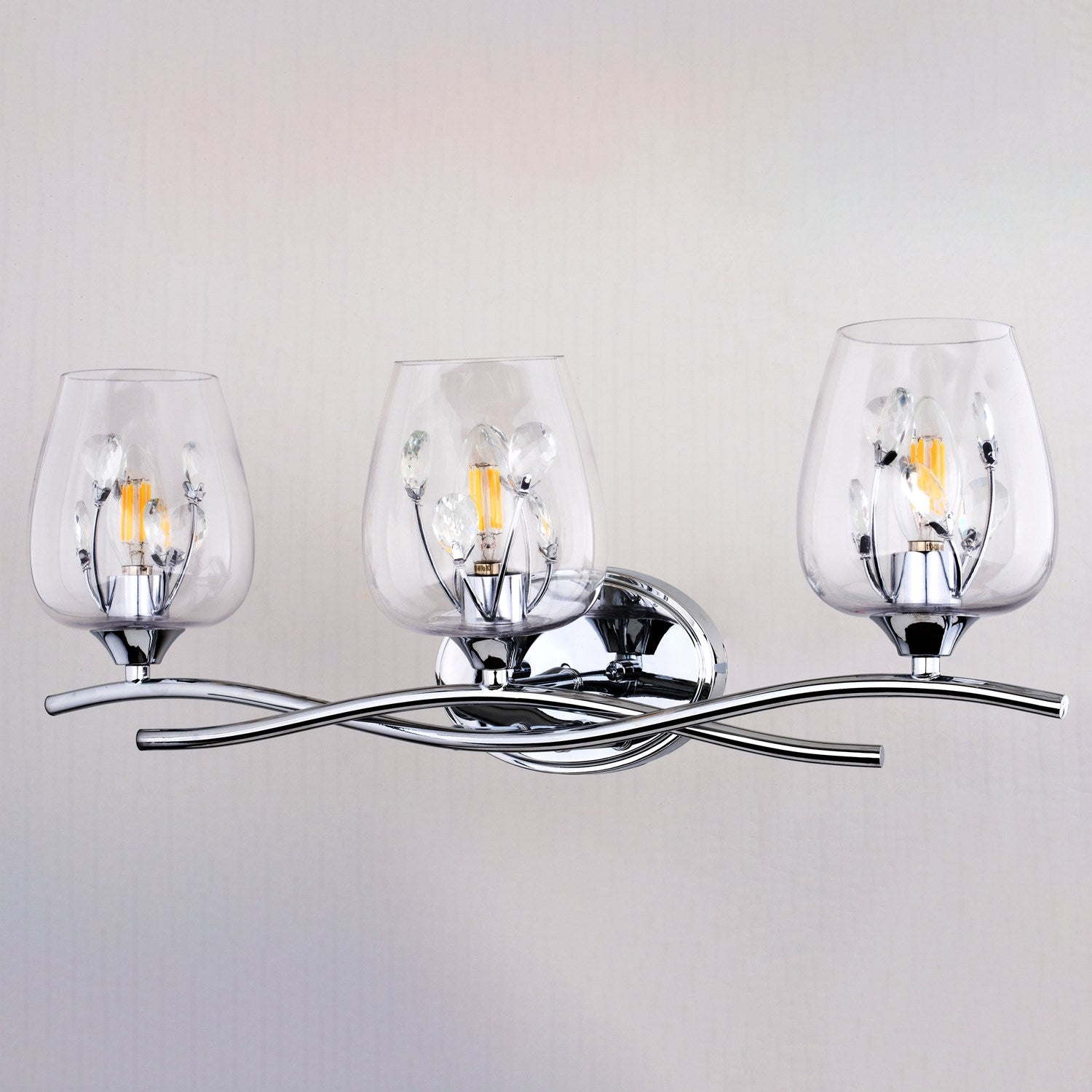 24-In. W 3 Light Vanity Chrome
