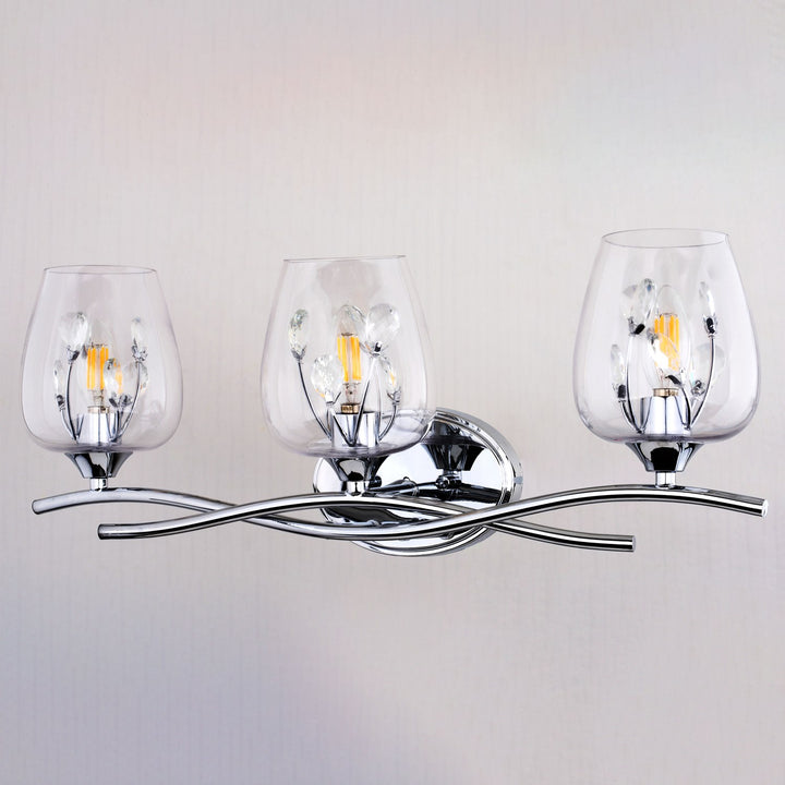 24-In. W 3 Light Vanity Chrome