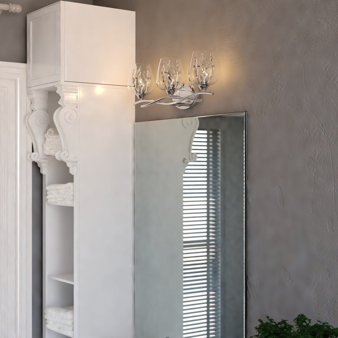 24-In. W 3 Light Vanity Chrome