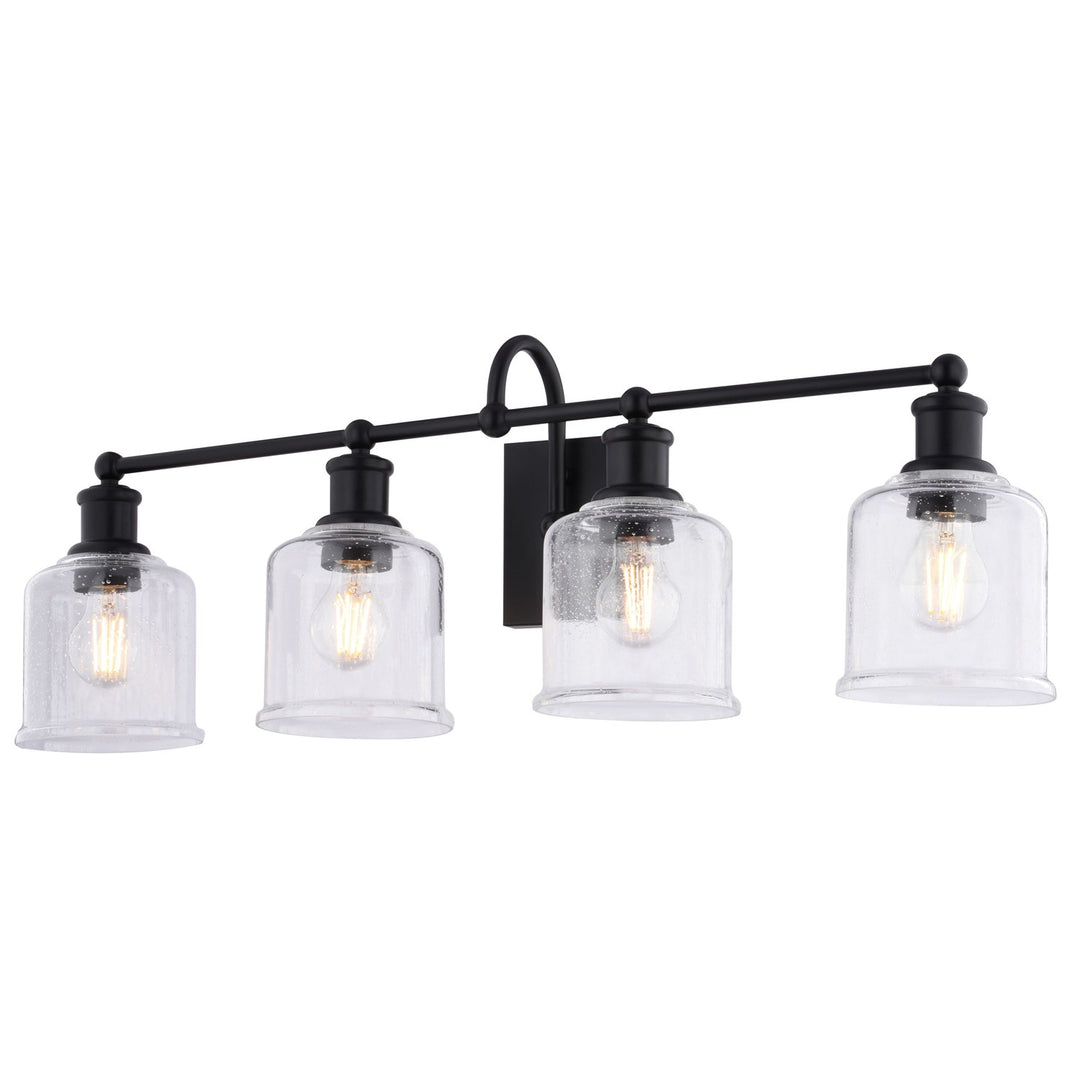 32-In. W 4 Light Vanity Matte Black by Vaxcel International