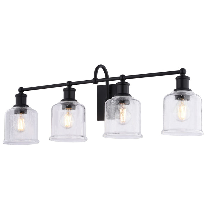 32-In. W 4 Light Vanity Matte Black by Vaxcel International