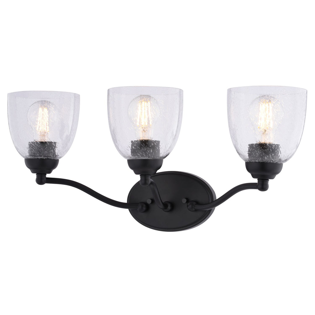 21.5-In. W 3 Light Vanity Matte Black by Vaxcel International